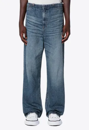 Easy Waist Straight-Leg Jeans