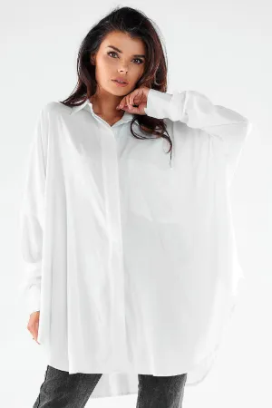 Elegant Draped Oversized Shirt