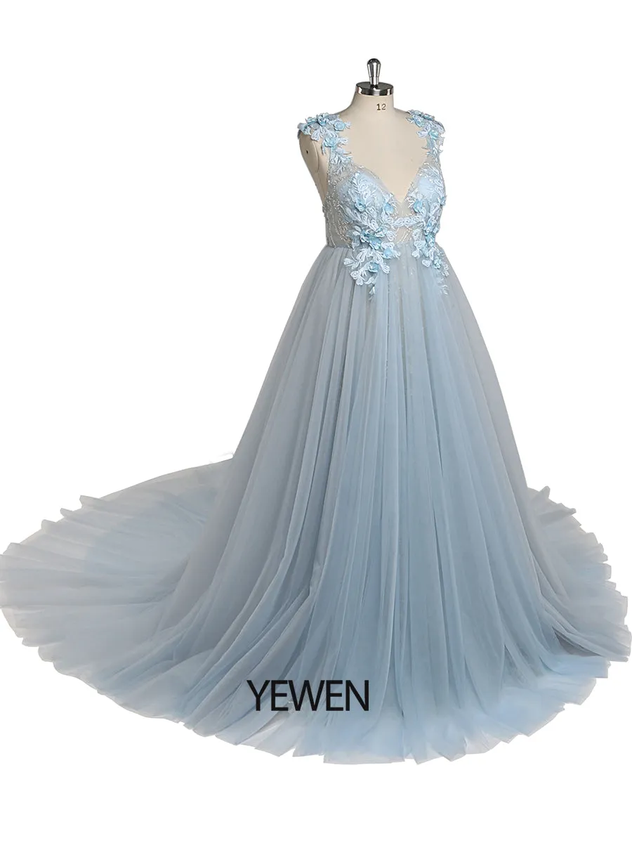 Elegant Lace FlowerBeading Evening Gown Maternity Dress for Photoshoot Lace Up Back Pregnancy Photography Robe Baby Shower Dress