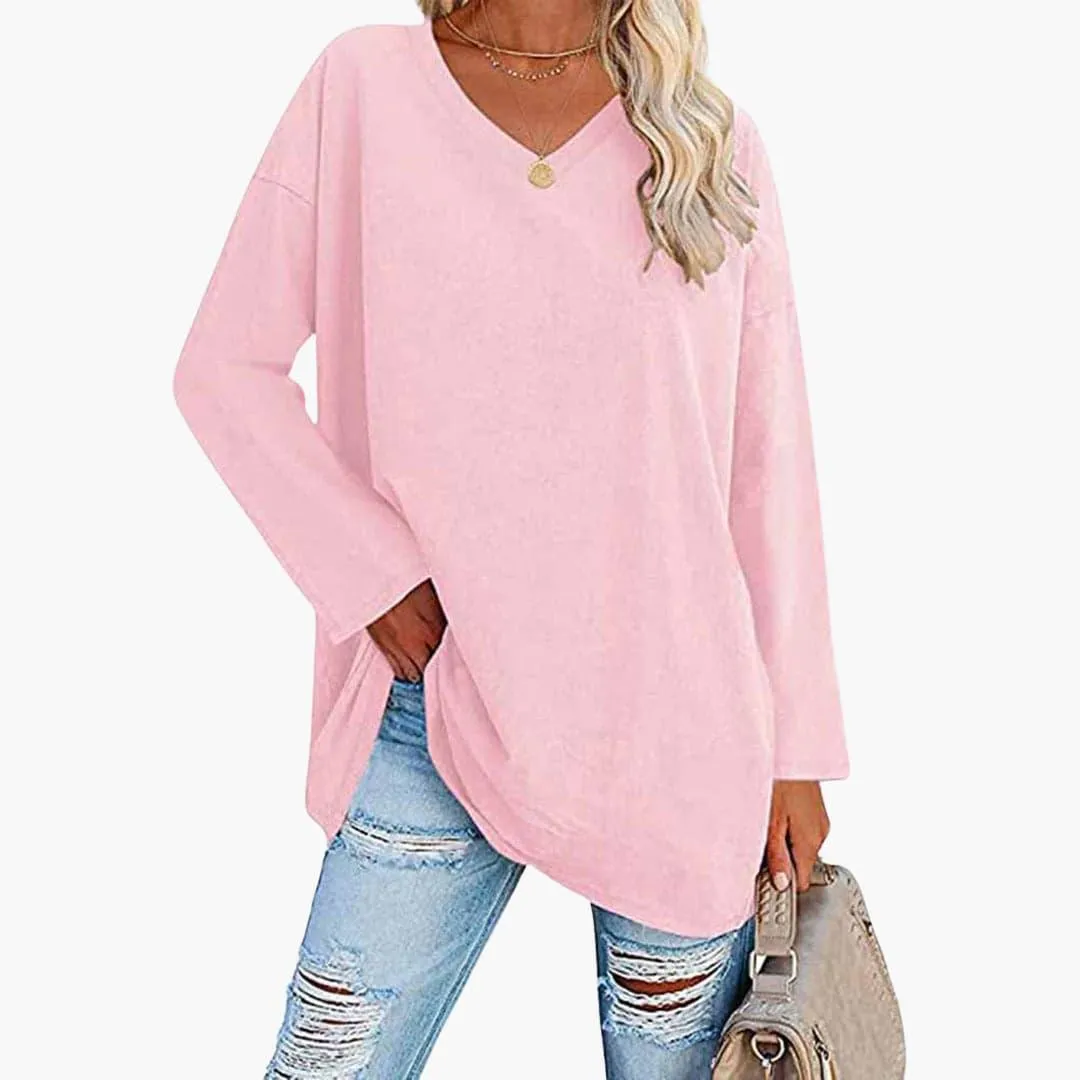 Elegant Loose Long Sleeve Top for Women