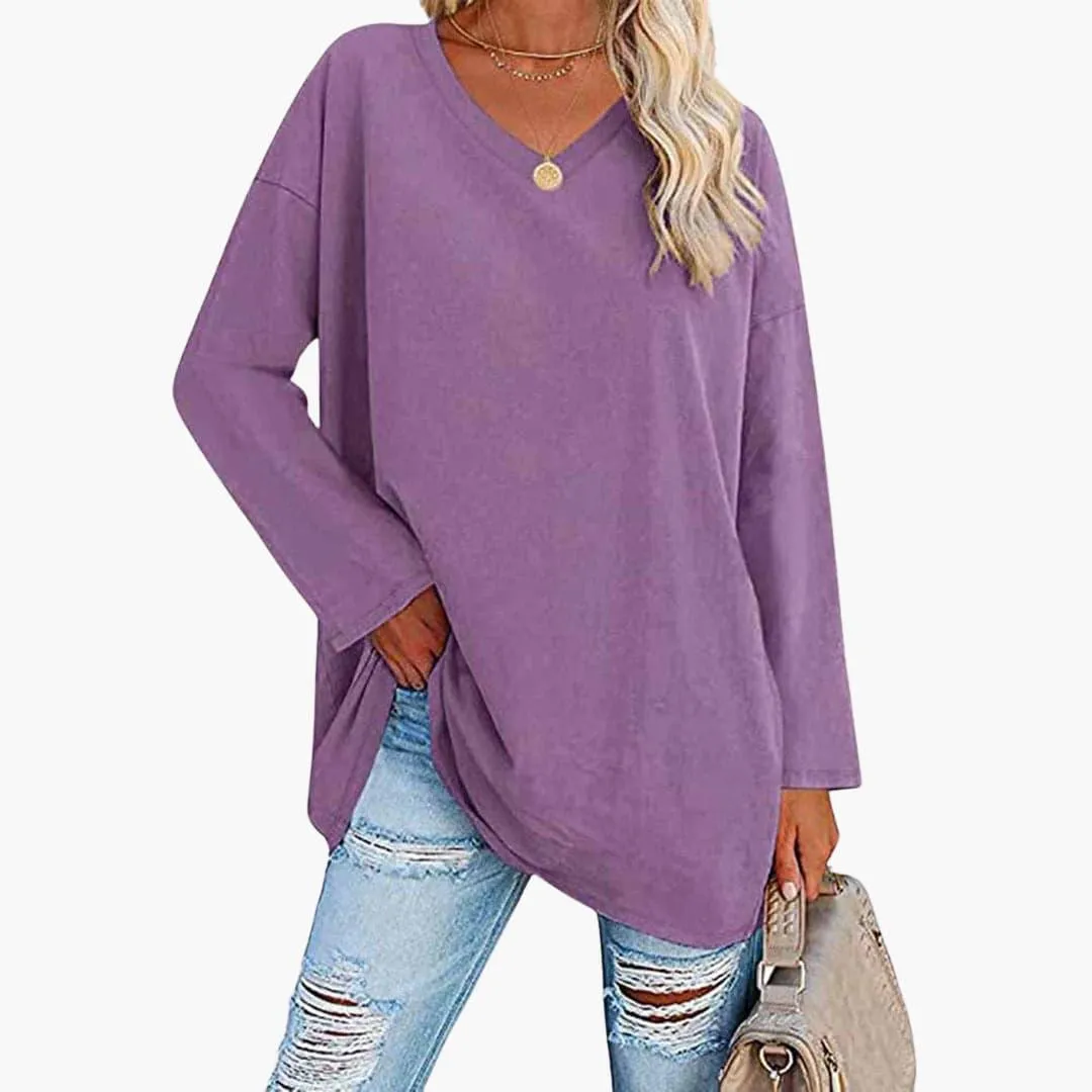 Elegant Loose Long Sleeve Top for Women