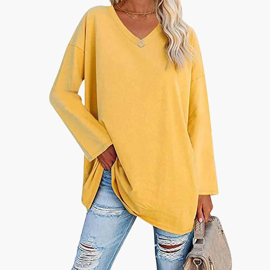 Elegant Loose Long Sleeve Top for Women