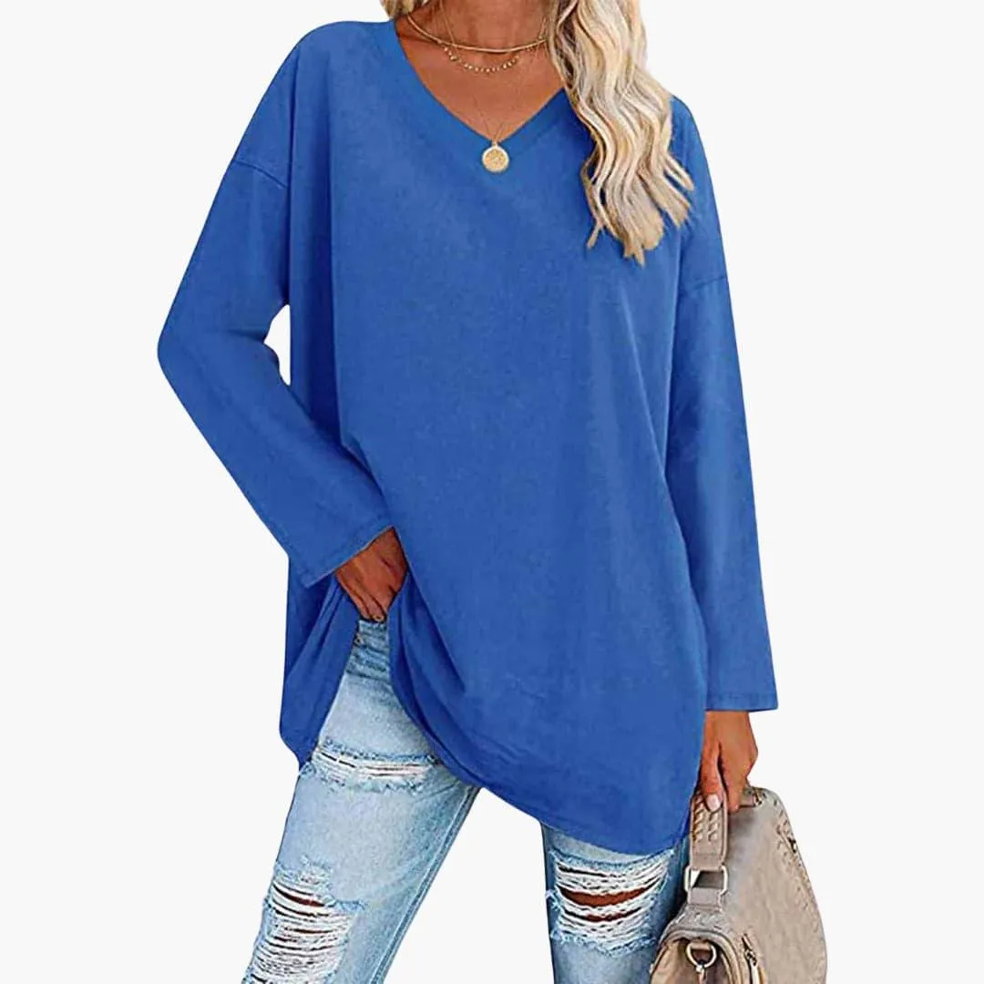 Elegant Loose Long Sleeve Top for Women