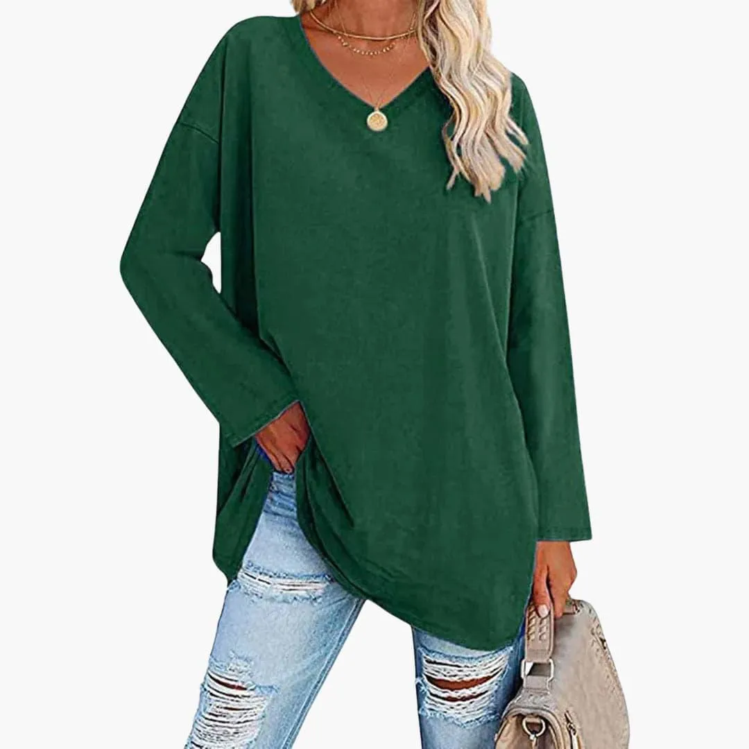 Elegant Loose Long Sleeve Top for Women