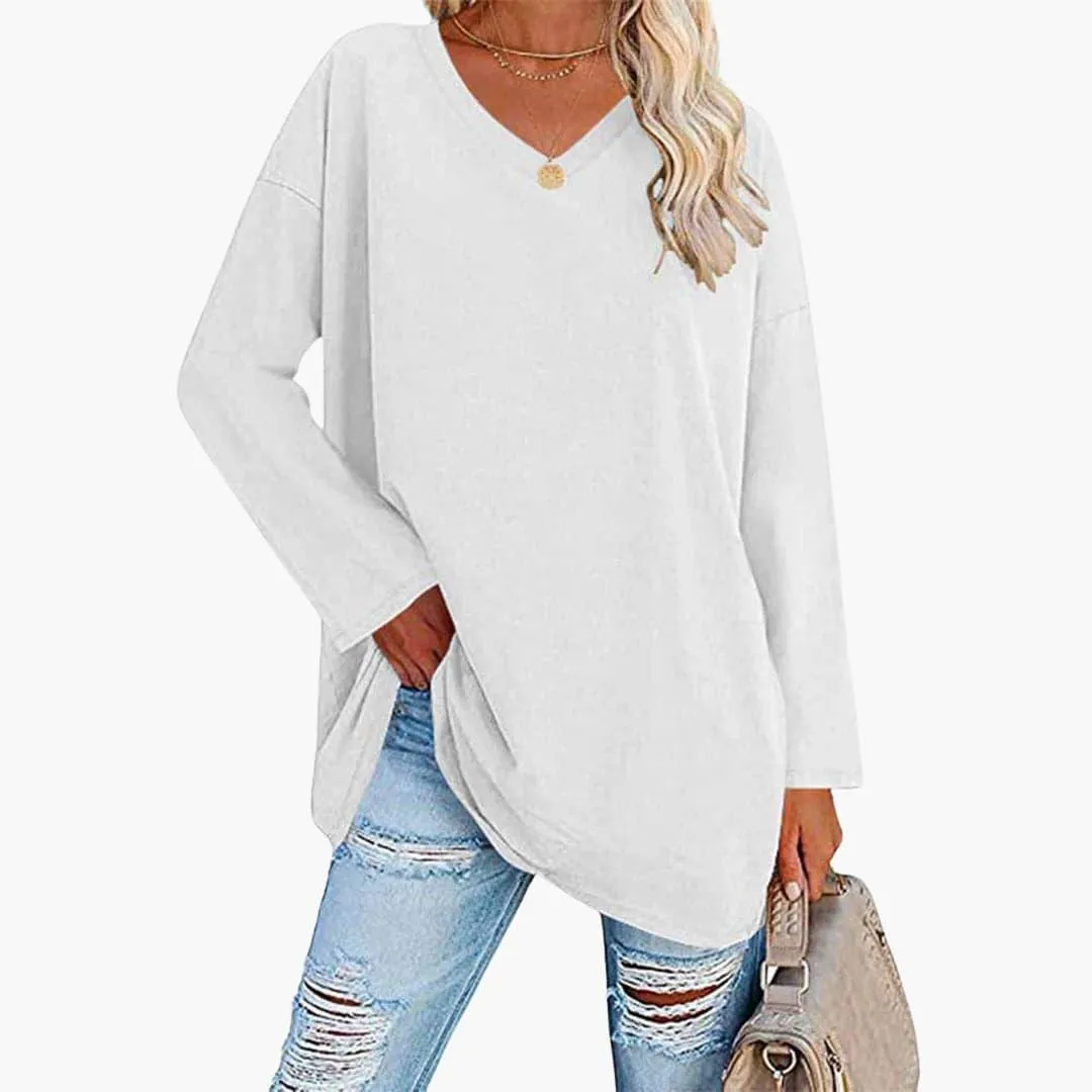 Elegant Loose Long Sleeve Top for Women