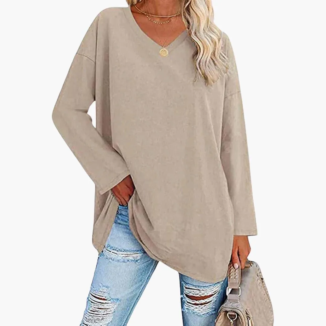 Elegant Loose Long Sleeve Top for Women