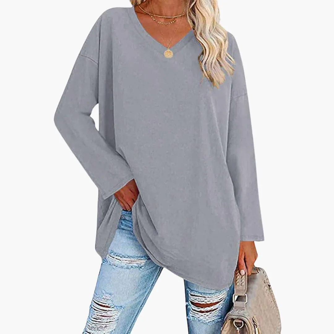Elegant Loose Long Sleeve Top for Women