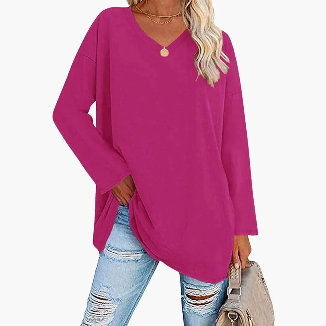 Elegant Loose Long Sleeve Top for Women