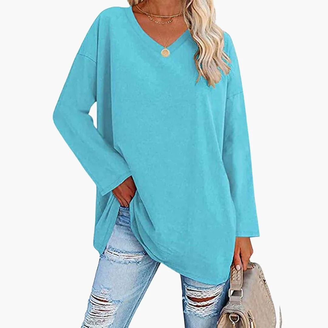 Elegant Loose Long Sleeve Top for Women