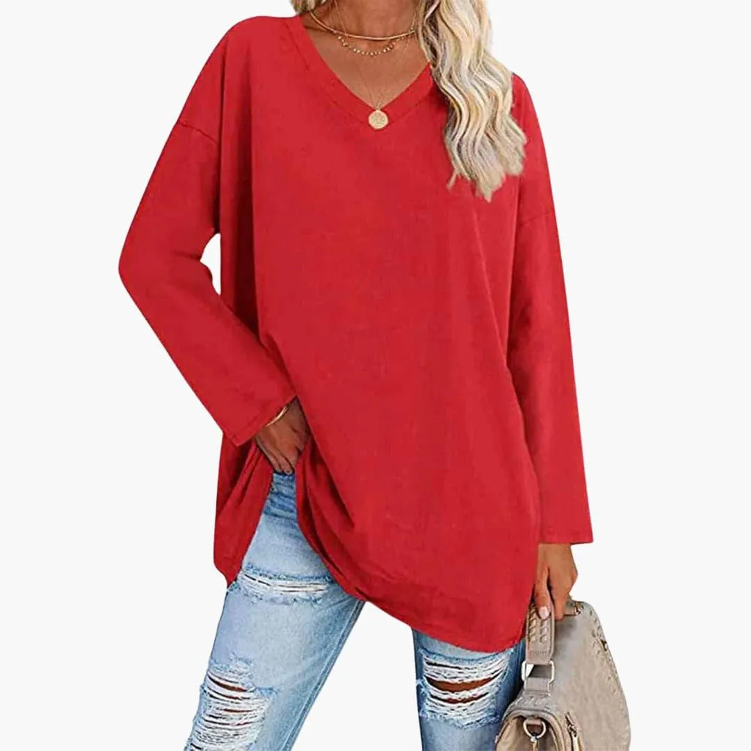 Elegant Loose Long Sleeve Top for Women