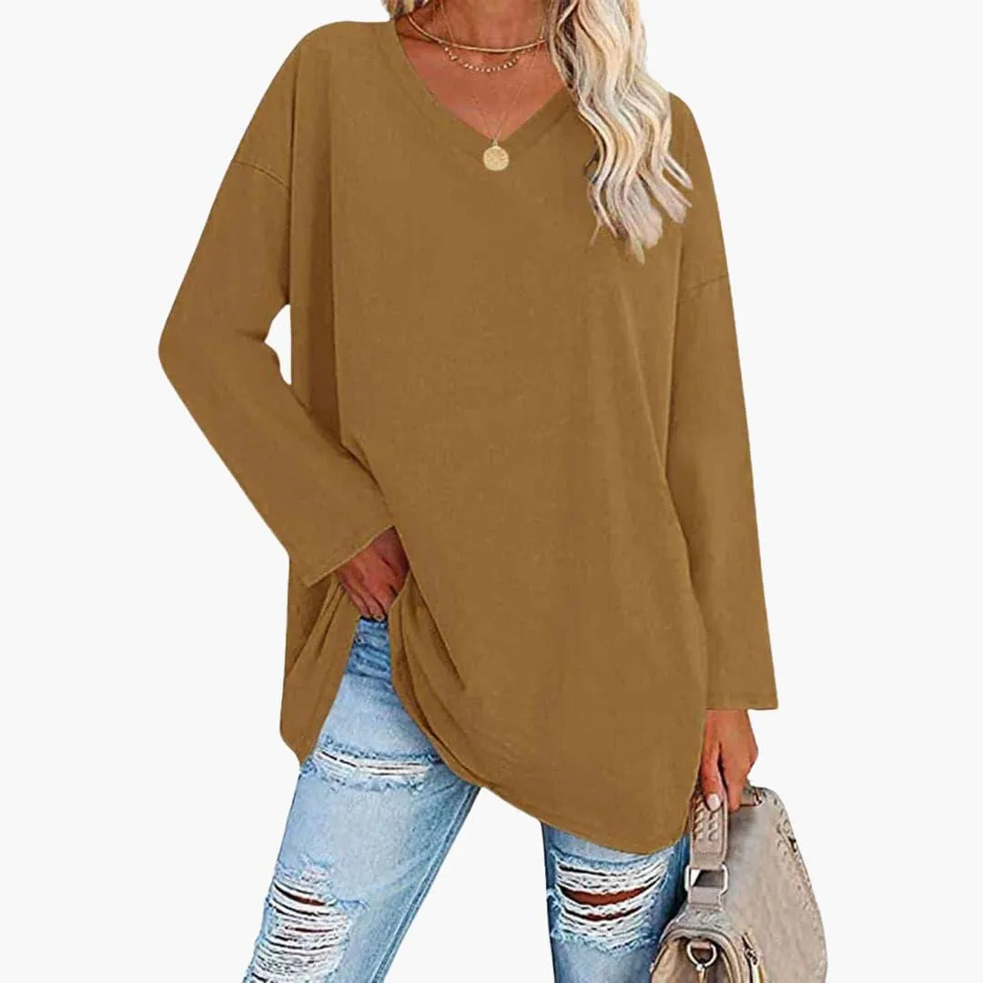 Elegant Loose Long Sleeve Top for Women