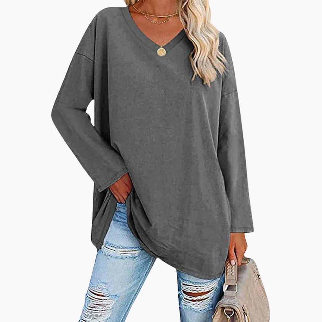 Elegant Loose Long Sleeve Top for Women