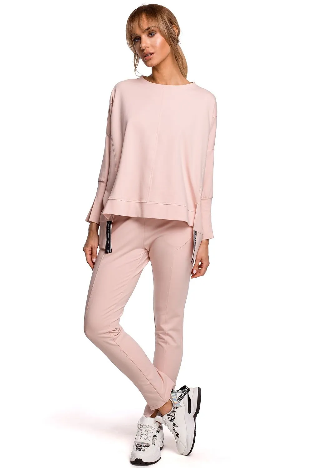 Elegant Side-Slit Sweatshirt