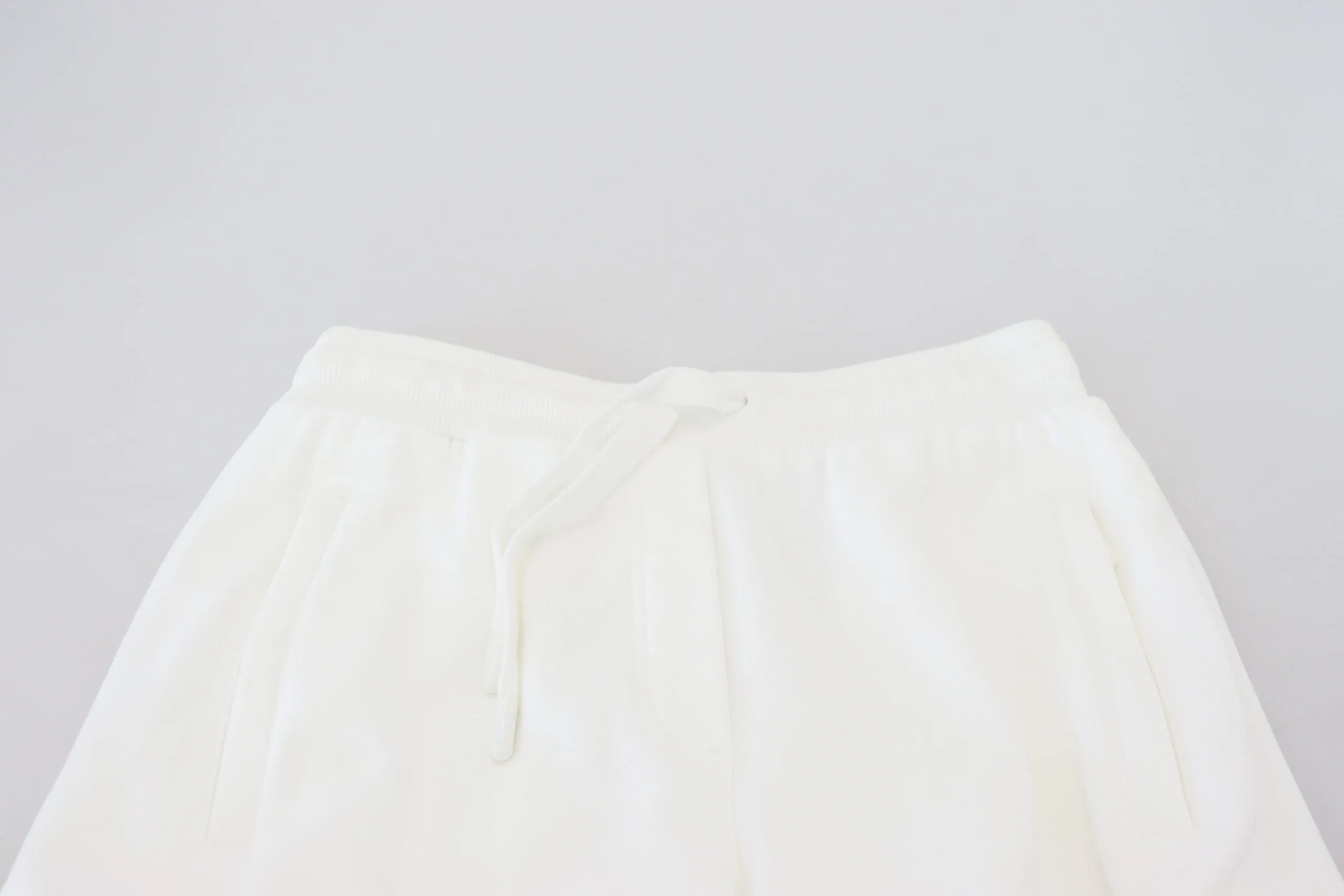 Elegant White Cotton Trousers