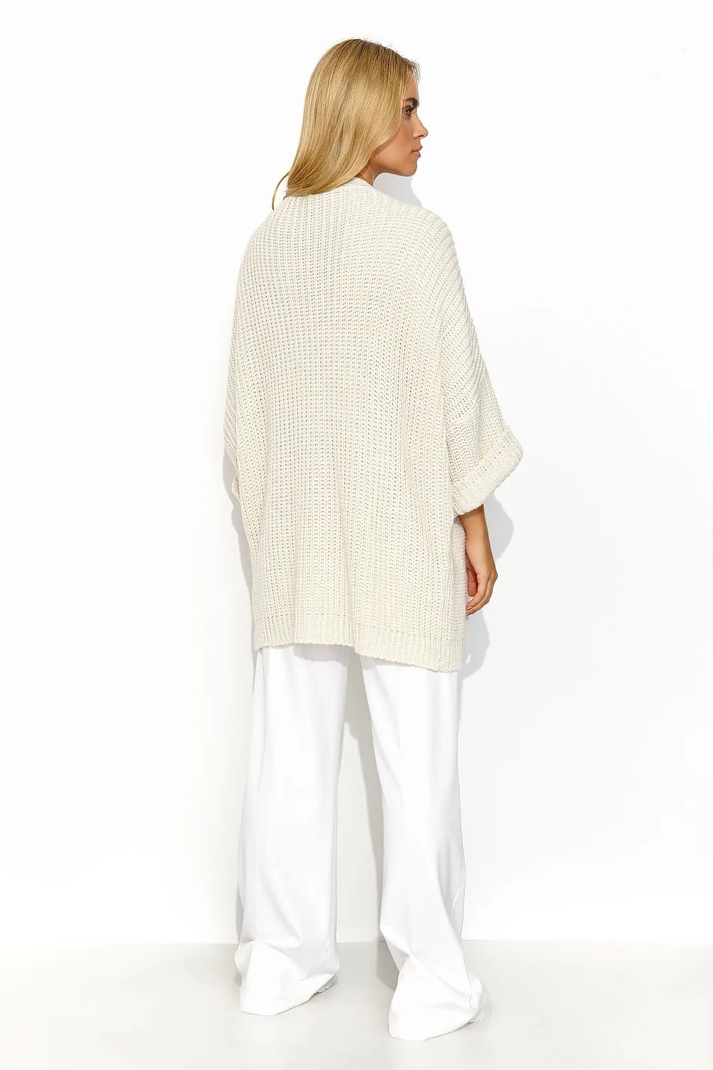 Elegant Wide-Sleeve Cardigan