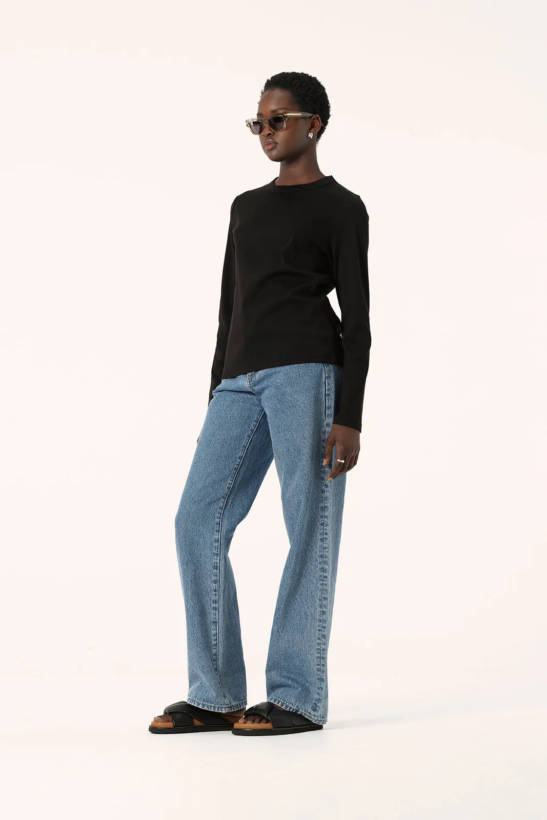 Elka Zoe Long Sleeve Tee - Black