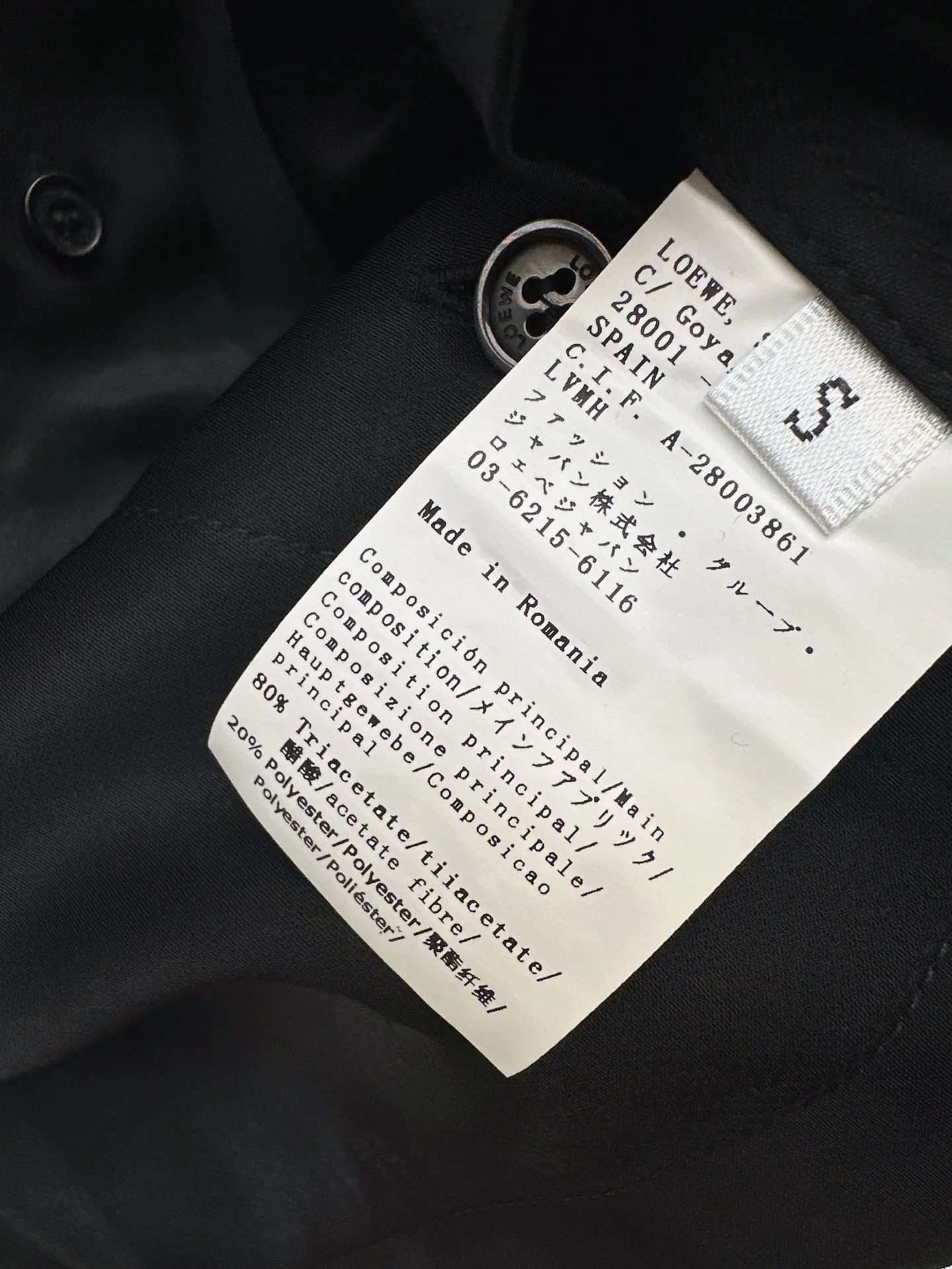 Embroidered pocket acetate shirt