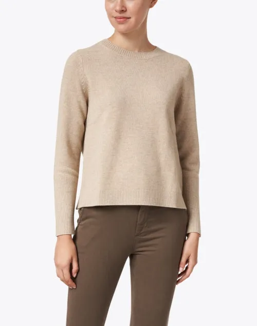 Essential Oatmeal Beige Cashmere Sweater