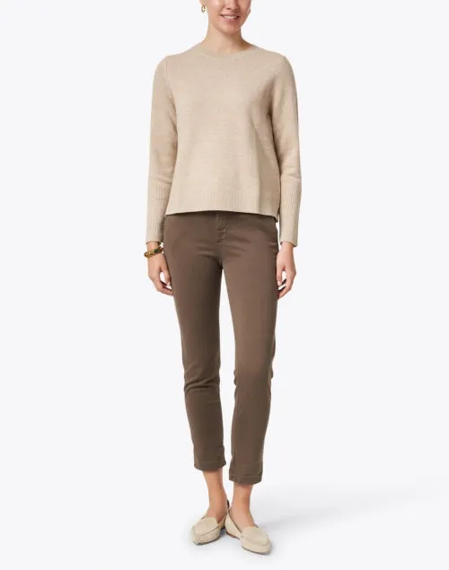 Essential Oatmeal Beige Cashmere Sweater