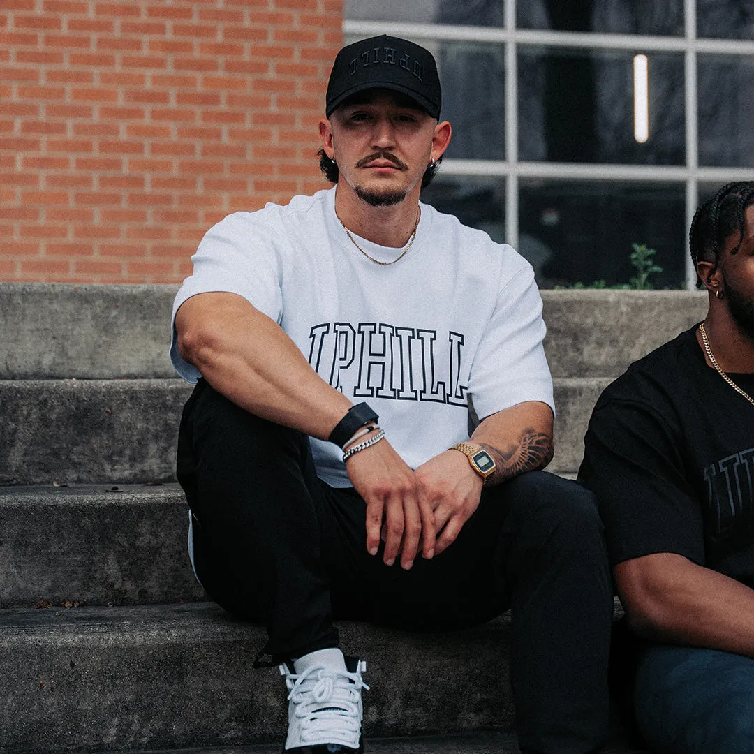Essential UPHILL Oversized Tee - Bright White