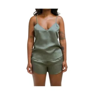 ETTITUDE sateen camisole in moss sz S