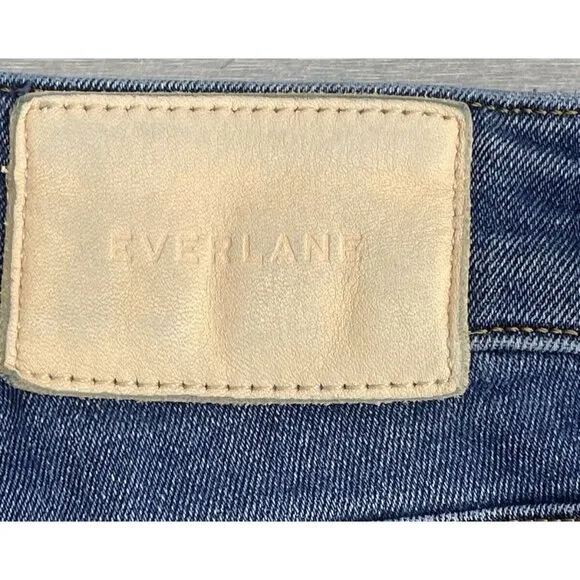 Everlane  Women's The Curvy High-Rise Skinny Jeans Blue Denim Size 27R