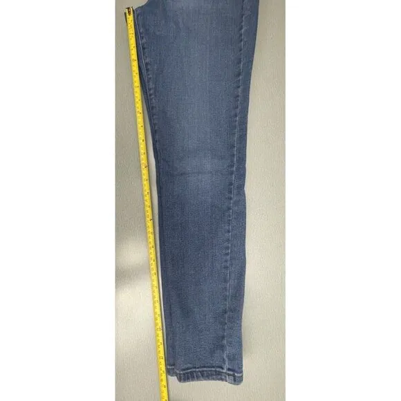 Everlane  Women's The Curvy High-Rise Skinny Jeans Blue Denim Size 27R