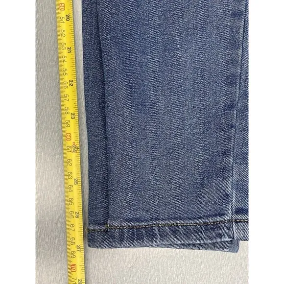 Everlane  Women's The Curvy High-Rise Skinny Jeans Blue Denim Size 27R