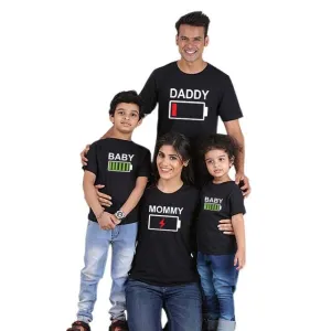 Family Matching Battery T-shirts