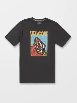 Farm to Yarn Submerged T-Shirt - VINTAGE BLACK
