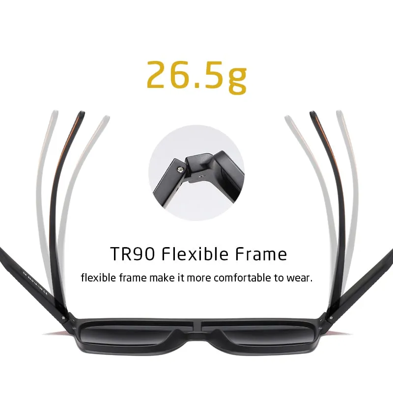 Fashion Polarized Sunglasses For Men Square Oversized Anti Glare Driver Mirror Sun Glasses Women UV400 Goggles Male