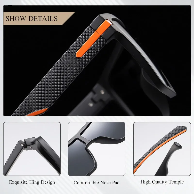 Fashion Polarized Sunglasses For Men Square Oversized Anti Glare Driver Mirror Sun Glasses Women UV400 Goggles Male