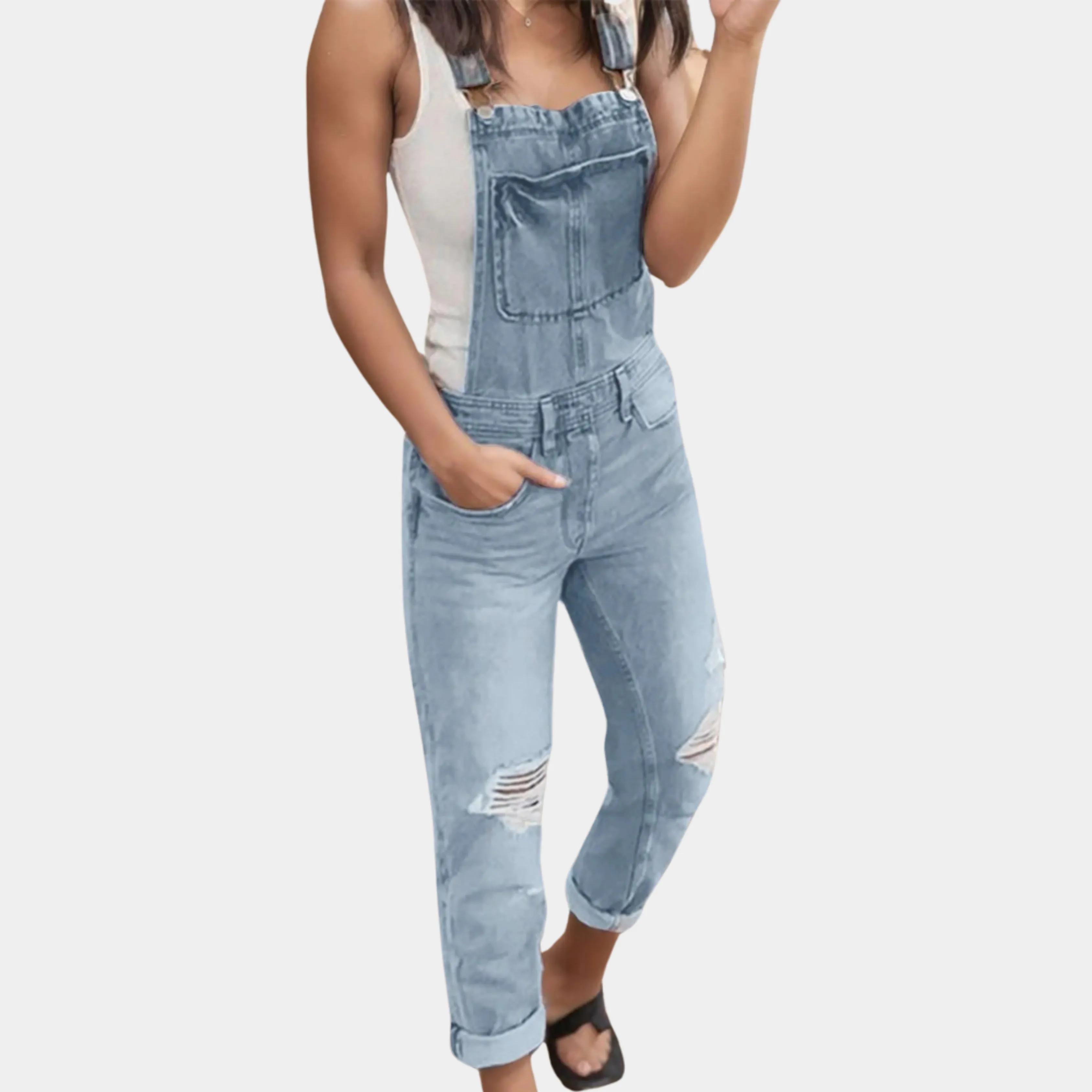Fatima® | Women's dungarees torn and loose