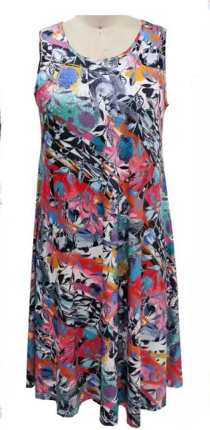 Fit and Flare Multi Floral Rosalinda dress