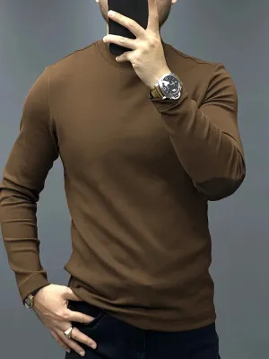 Fitted Long-Sleeve Sweater