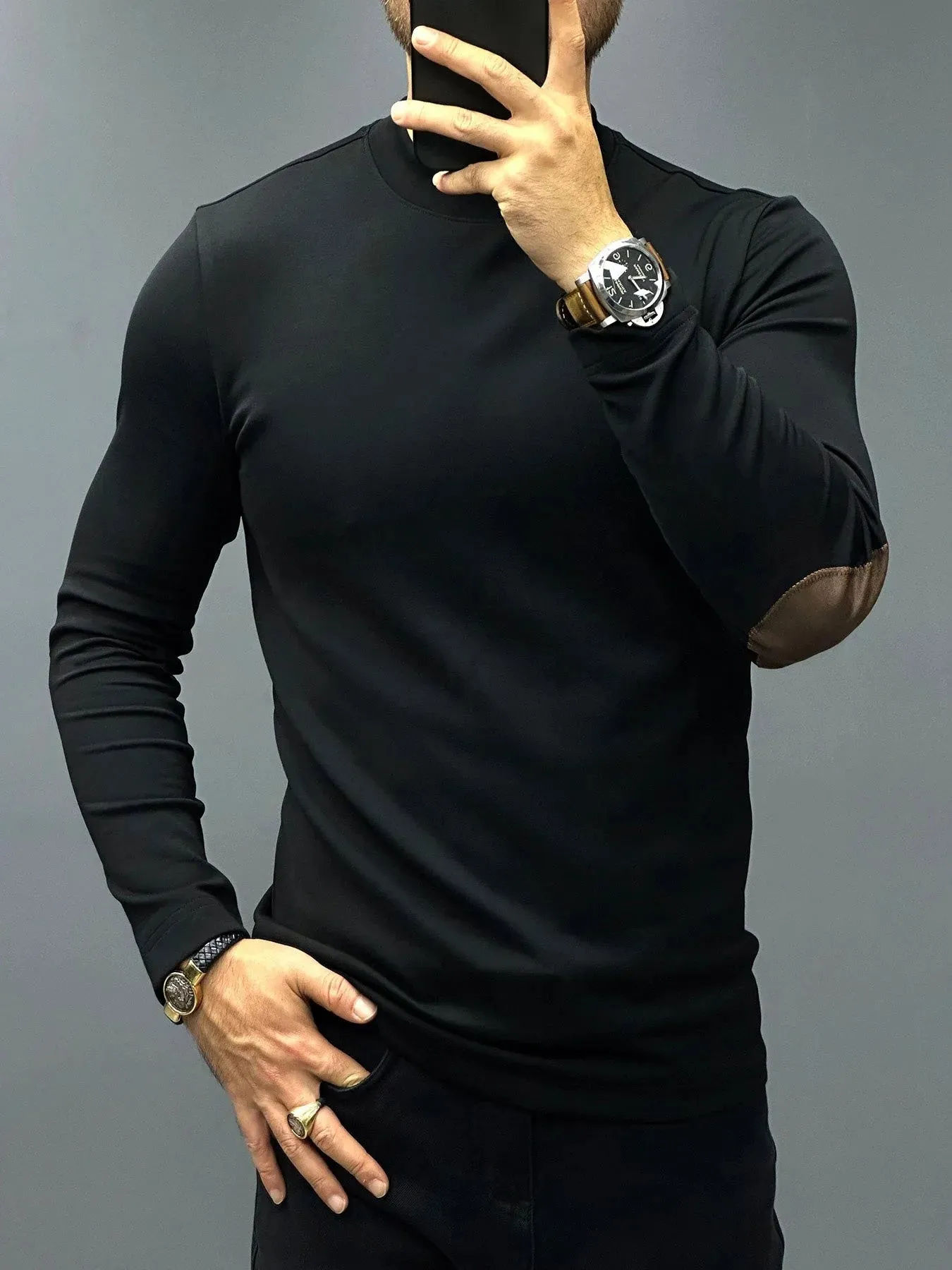 Fitted Long-Sleeve Sweater