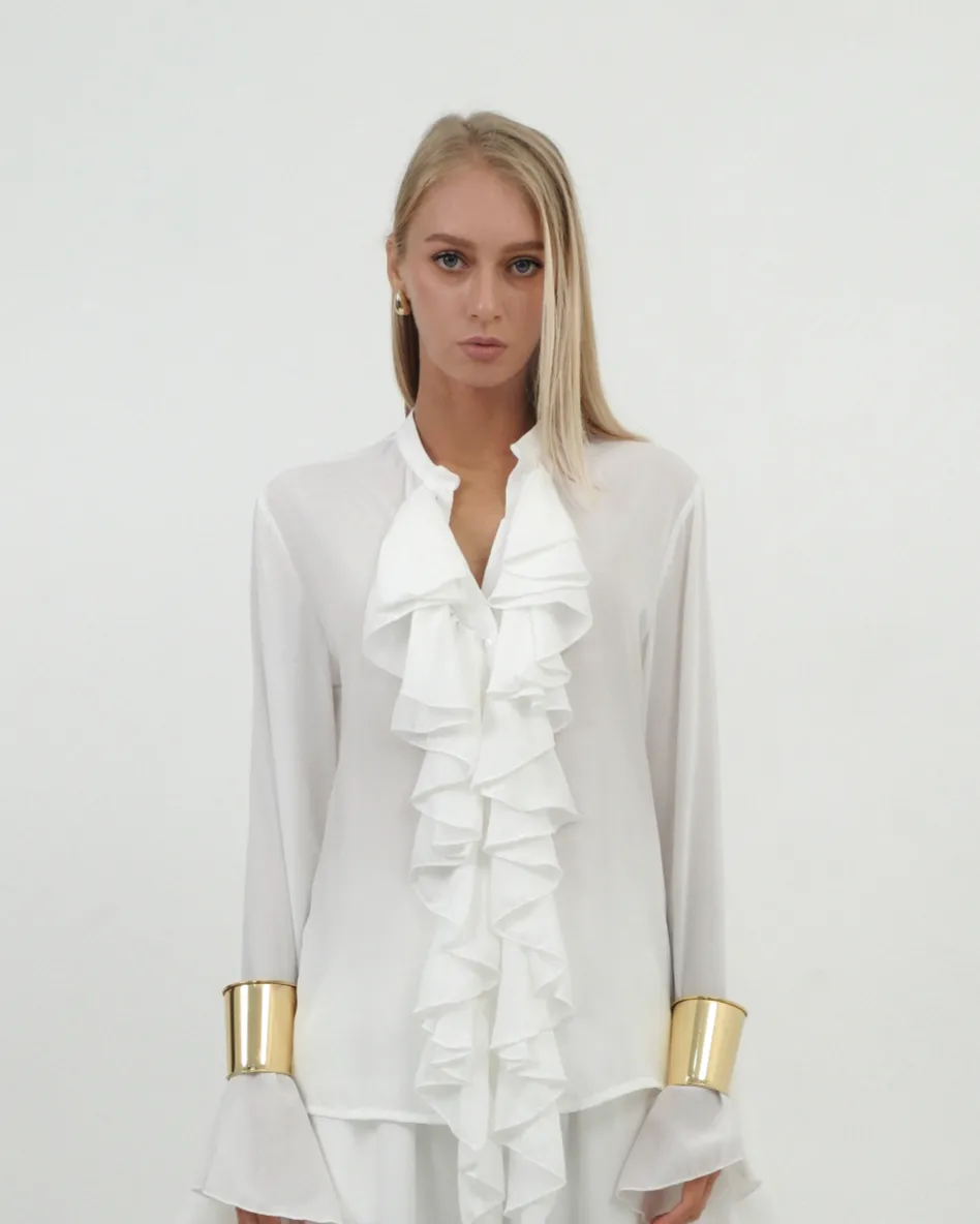 FLARED BLOUSE