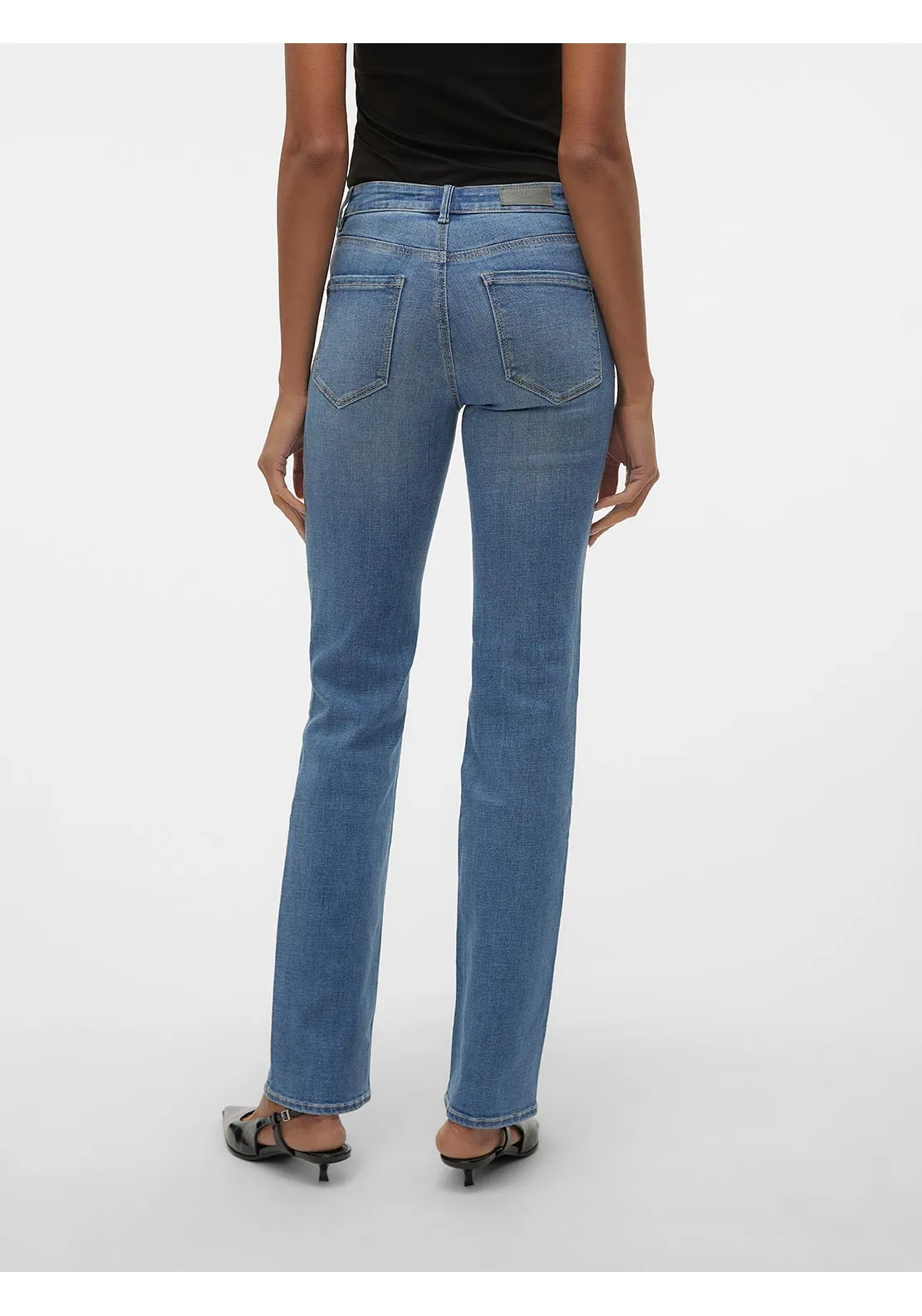 flash Mid rise Straight Jean - Blue