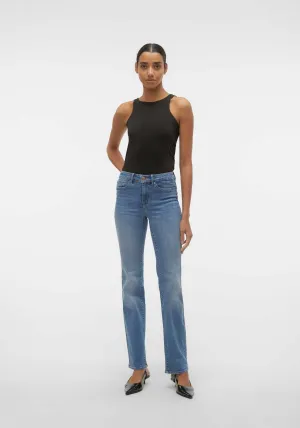 flash Mid rise Straight Jean - Blue
