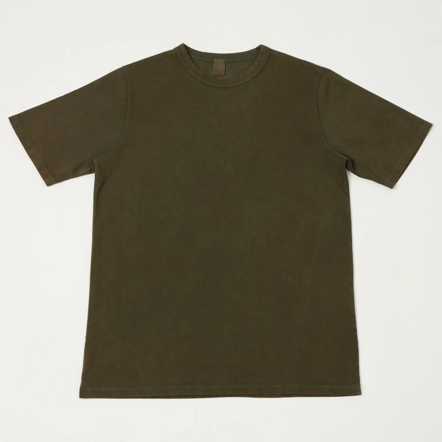 Flea-T 1950s Garment Dyed T-Shirt - Brown