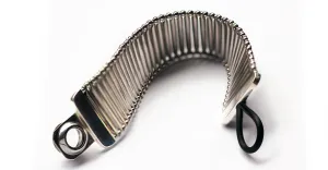 Flexi feel- Blue with silver contemporary bracelet