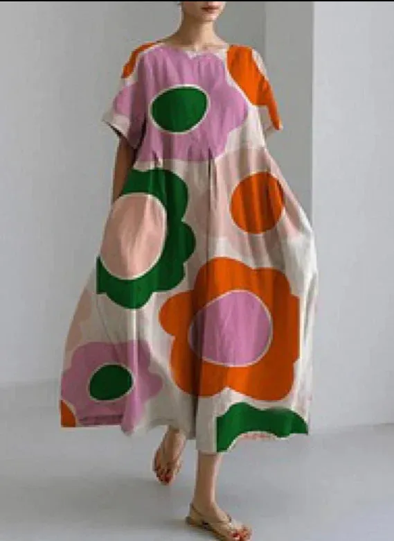 Fortunata® | Loose Round Neck Dress
