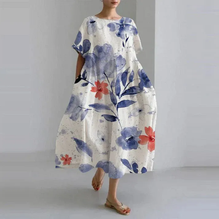 Fortunata® | Loose Round Neck Dress