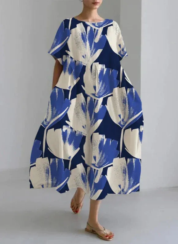 Fortunata® | Loose Round Neck Dress