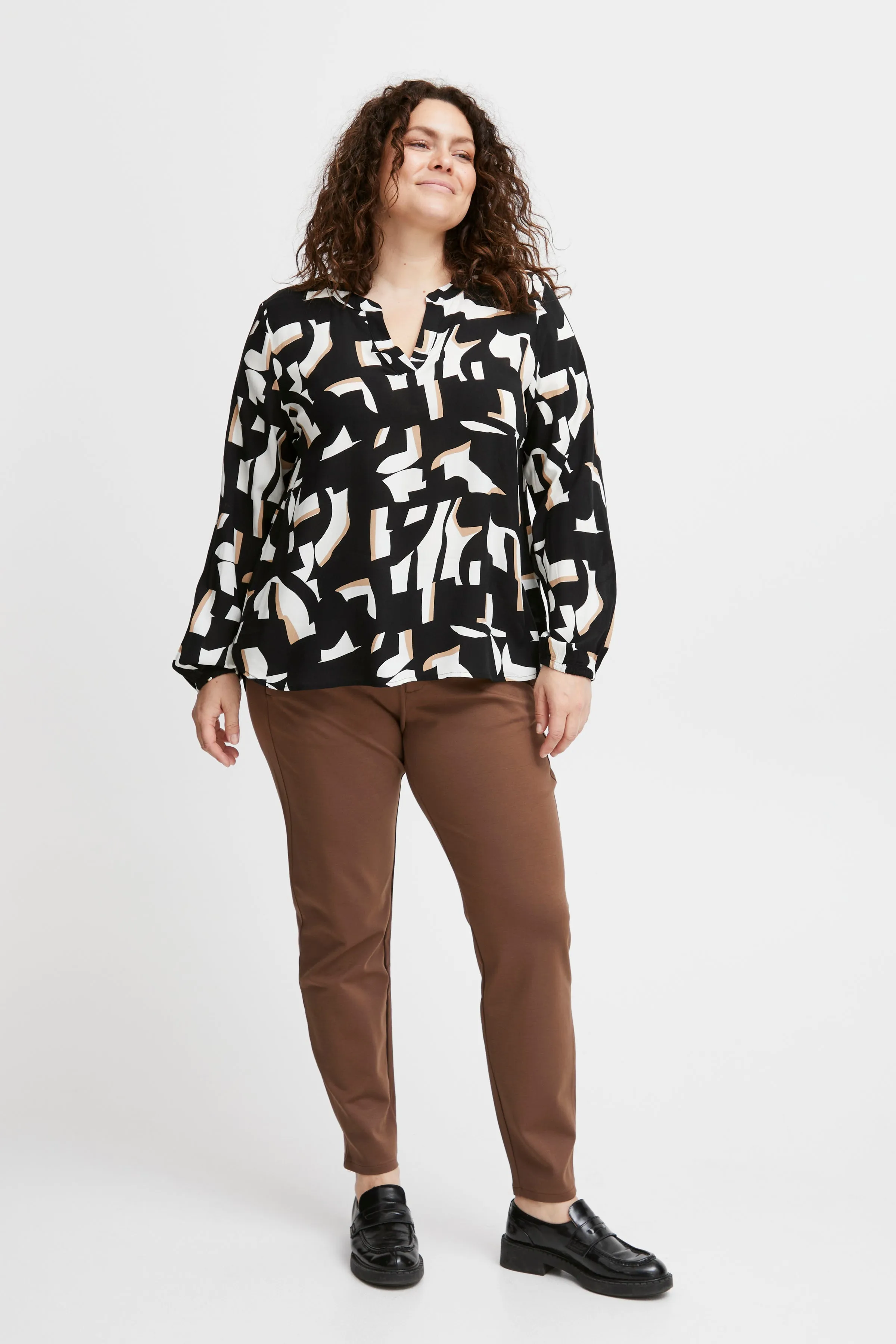 Fransa Plus size Flowy Bouse - FPFLOWY Blouse