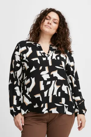 Fransa Plus size Flowy Bouse - FPFLOWY Blouse