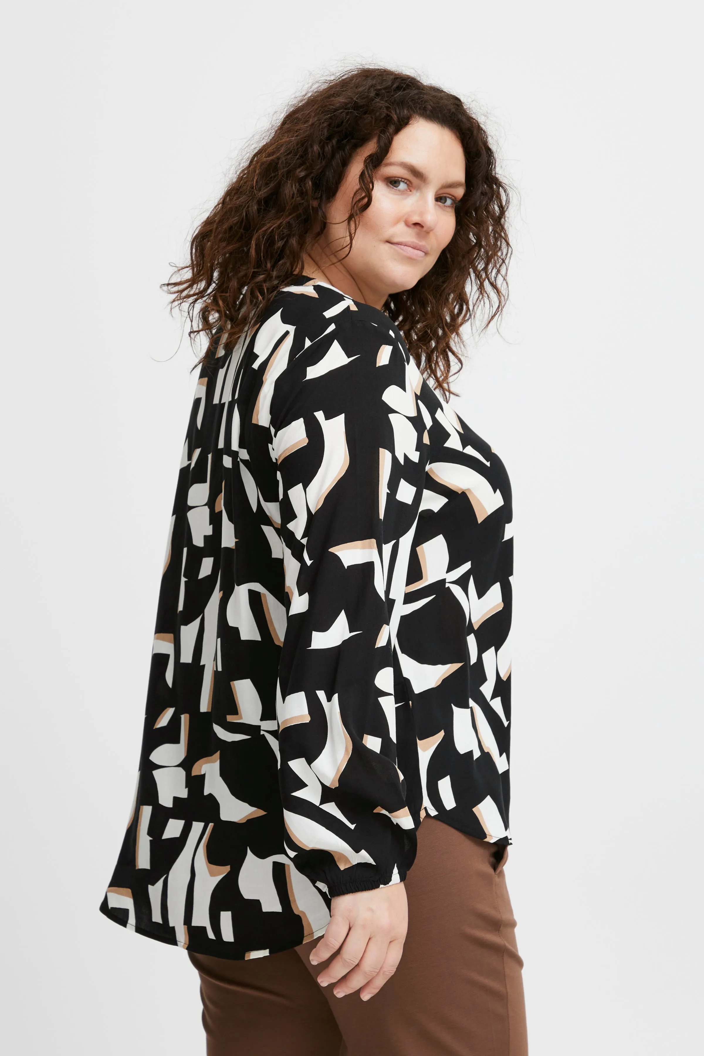 Fransa Plus size Flowy Bouse - FPFLOWY Blouse