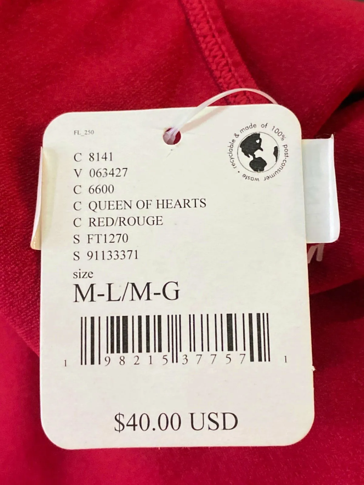 Free People Red Queen of Hearts Bodysuit M-L