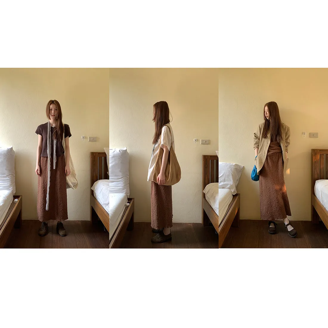 french pleated  skirt