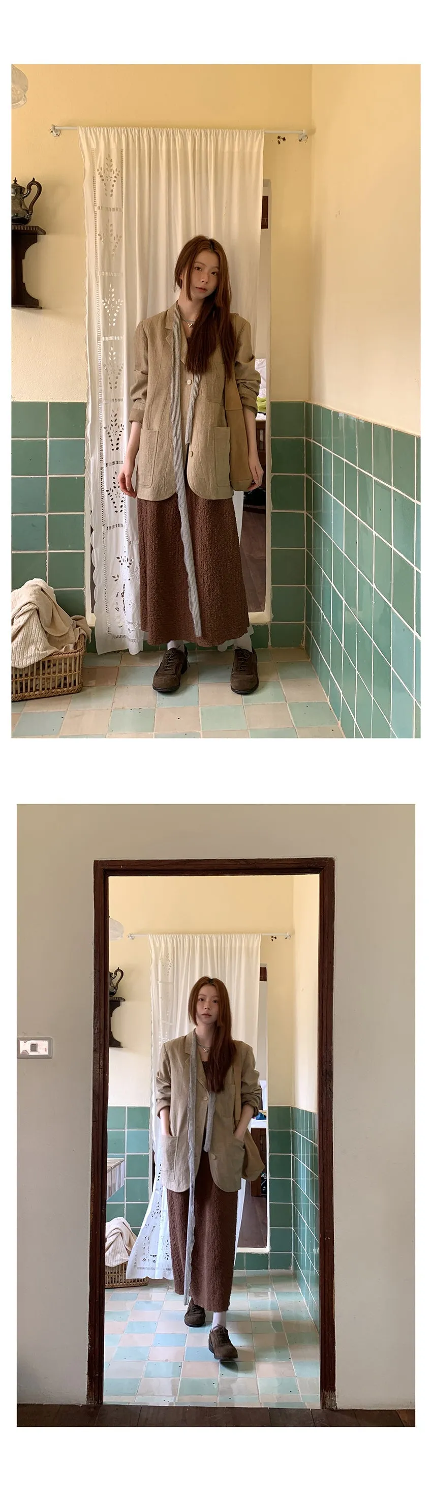 french pleated  skirt